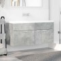 Mueble de lavabo con puerta Gris Concreto 38,5 x 100 x 46 cm
