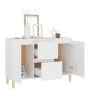 White engineered wood sideboard 101x35x70 cm by vidaXL, Sideboards - Ref: Foro24-806103, Price: 88,81 €, Discount: %