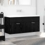 Mueble de lavabo con puerta Roble Negro 38,5 x 100 x 46 cm