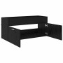 Mueble de lavabo con puerta Roble Negro 38,5 x 100 x 46 cm