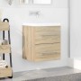 Mueble de lavabo con cajón Roble Sonoma 38,5 x 41 x 48 cm