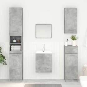 Mueble de lavabo con cajón Gris Concreto 38,5 x 41 x 48 cm en Tocadores de baño | Comprar online en Foro24