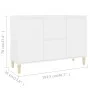 White engineered wood sideboard 101x35x70 cm by vidaXL, Sideboards - Ref: Foro24-806103, Price: 88,81 €, Discount: %