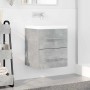 Mueble de lavabo con cajón Gris Concreto 38,5 x 41 x 48 cm