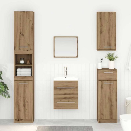 Mueble de lavabo con cajón Roble artesanal 38,5 x 41 x 48 cm