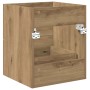 Mueble de lavabo con cajón Roble artesanal 38,5 x 41 x 48 cm