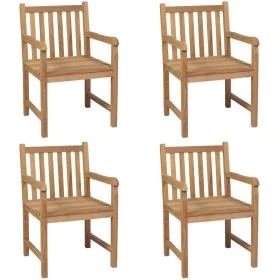 Gartenstühle, 4 Stück Massivholz aus Teakholz von vidaXL, Gartenstühle - Ref: Foro24-3073001, Preis: 589,08 €, Rabatt: %