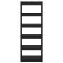 Estantería para libros Roble negro 60 x 30 x 166 cm