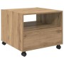 Mesa de Café Roble artisan 55 x 55 x 45 cm Madera contrachapada