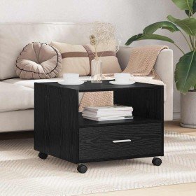 Mesa de Café Roble Negro 55 x 55 x 45cm Madera de ingeniería en Mesas de centro | Comprar online en Foro24