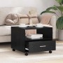 Mesa de Café Roble negro 55 x 55 x 45 cm Madera contrachapada