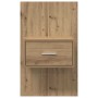 Mueble de cama 2 pcs Roble artisan 48.5 x 32.5 x 80 cm