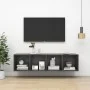 Mueble TV pared madera contrachapada gris 37x37x142,5 cm de vidaXL, Muebles TV - Ref: Foro24-805491, Precio: 54,21 €, Descuen...