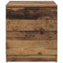 Armario de Noche con cajón 2 pcs Madera vieja 45 x 39 x 50 cm
