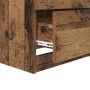 Armario de Noche con cajón 2 pcs Madera vieja 45 x 39 x 50 cm