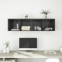 TV-Wandschrank aus grauem Sperrholz, 37 x 37 x 142,5 cm von vidaXL, TV-Möbel - Ref: Foro24-805491, Preis: 54,81 €, Rabatt: %