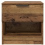 Mueble de cama con cajón 2 pcs Madera vieja 40 x 39 x 40 cm