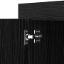 Vitrina Roble negro 40 x 80 x 75 cm Madera contrachapada