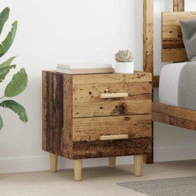 Mueble de cama con cajón 2 pcs Madera vieja 40 x 35 x 47.5 cm en Mesitas de noche | Comprar online en Foro24