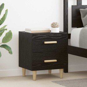 Mueble de cama con cajón Roble negro 40 x 35 x 47.5 cm en Mesitas de noche | Comprar online en Foro24