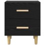 Mueble de cama con cajón 2 pcs Roble negro 40 x 35 x 47.5 cm