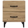 Mueble de cama con cajón 2 pcs Roble artisan 40 x 35 x 47.5 cm