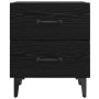 Mueble de cama con cajón 2 pcs Roble negro 40 x 35 x 47.5 cm