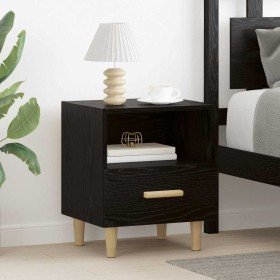 Armario de Noche con cajón Roble negro 40 x 35 x 47.5 cm en Mesitas de noche | Comprar online en Foro24