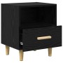 Armario de Noche con cajón Roble negro 40 x 35 x 47.5 cm