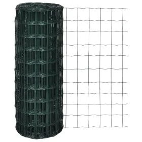 Set de euro valla acero verde 25x1 m de vidaXL, Paneles de vallas - Ref: Foro24-140579, Precio: 66,27 €, Descuento: %
