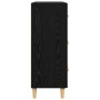 Vitrina Roble negro 34 x 69.5 x 90 cm Madera contrachapada