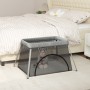 Parque infantil para bebés con colchón tela lino gris claro von vidaXL, Baby-Laufgitter - Ref: Foro24-10301, Preis: 60,62 €, ...