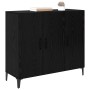 Vitrina Roble negro 34 x 90 x 80 cm Madera contrachapada