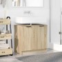 Gabinete de Baño con puerta Roble Sonoma 64,5 x 33,5 x 59 cm