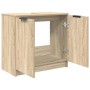 Gabinete de Baño con puerta Roble Sonoma 64,5 x 33,5 x 59 cm