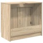 Gabinete de Baño con puerta Roble Sonoma 64,5 x 33,5 x 59 cm