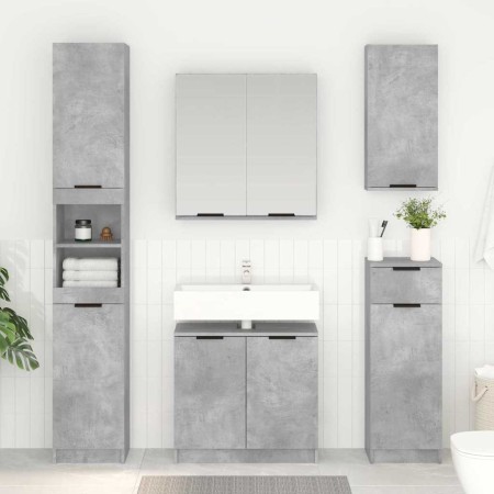 Gabinete de Baño con puerta Gris Concreto 64,5 x 33,5 x 59 cm
