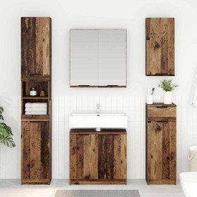 Gabinete de Baño con puerta Madera Vieja 64,5 x 33,5 x 59 cm en Tocadores de baño | Comprar online en Foro24