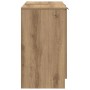 Gabinete de Baño con puerta Roble artesanal 64,5 x 33,5 x 59 cm