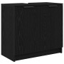 Gabinete de Baño con puerta Roble Negro 64,5 x 33,5 x 59 cm