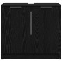 Gabinete de Baño con puerta Roble Negro 64,5 x 33,5 x 59 cm