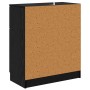 Vitrina Roble negro 60 x 30 x 70 cm Madera contrachapada