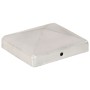 Tapas para postes de valla 6 uds metal galvanizado 101x101mm