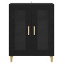 Vitrina Roble Negro 69,5 x 34 x 90 cm Madera contrachapada