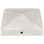 Tapas para postes de valla 6 uds metal galvanizado 101x101mm