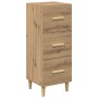 Vitrina Roble artisan 34.5 x 34 x 90 cm Madera contrachapada