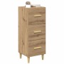 Vitrina Roble artisan 34.5 x 34 x 90 cm Madera contrachapada