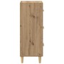 Vitrina Roble artisan 34.5 x 34 x 90 cm Madera contrachapada
