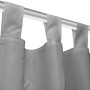 Micro-satin curtains with loops, 2 units, 140x175cm, gray. by vidaXL, Curtains and curtains - Ref: Foro24-132213, Price: 19,9...