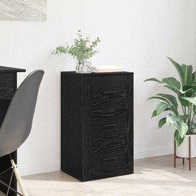 Vitrina Roble negro 40 x 33 x 70 cm Madera contrachapada en Aparadores | Comprar online en Foro24